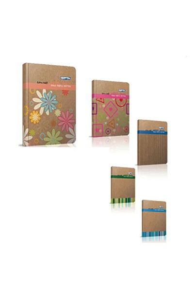 Gıpta 20x28 Cm Graphic Notebook - 120 Sheets with Hard Cover and Stitched