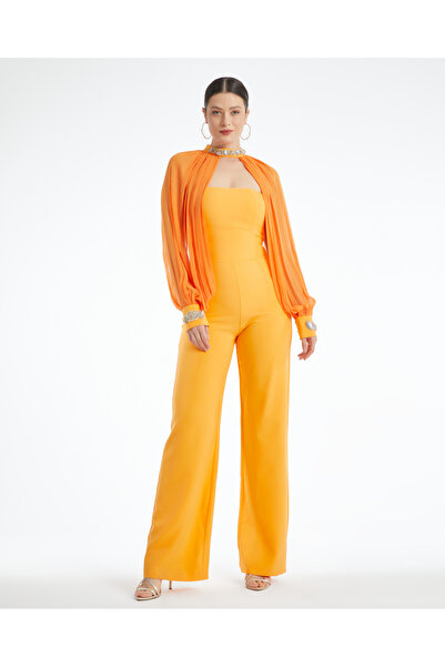 SERPİL Serpil Kadın Turuncu Tulum 36157