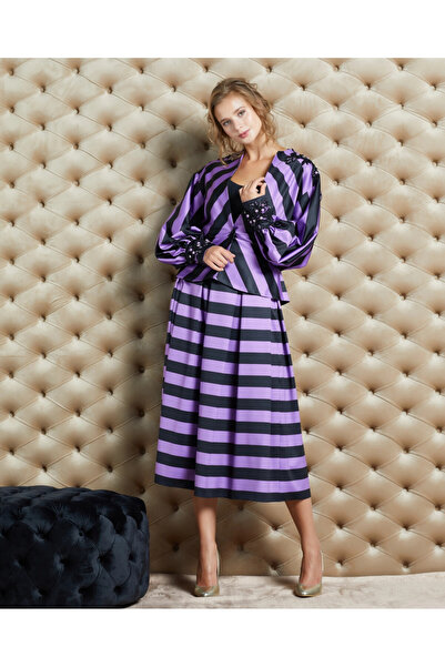 SERPİL Serpil Kadın Mor Etek 35502