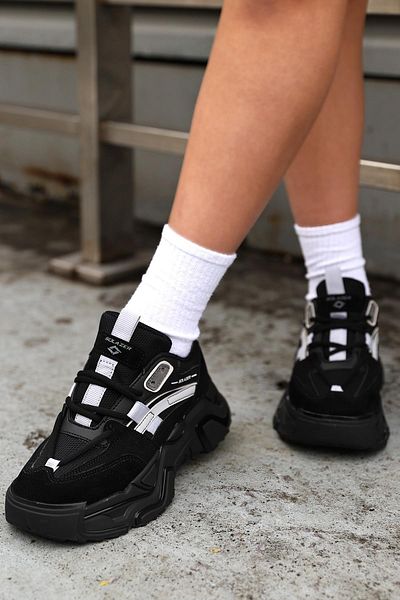 SOLAZER Pantofi negri - Pantofi sport casual pentru femei 023