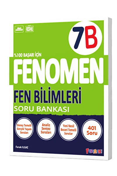 fenomen okul Fenomen Yayınları 7 Sınıf Fen Bilimleri B Soru Bankası