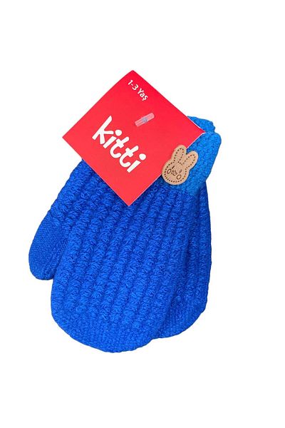 Kitti Gloves Knitted Blue