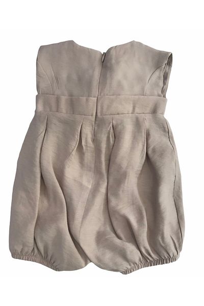 Babydoll Jumpsuit Brown Floral