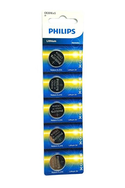 Philips Phılıps Cr2016 3volt Lithium Pil 5adet - Kargo Ücretsiz
