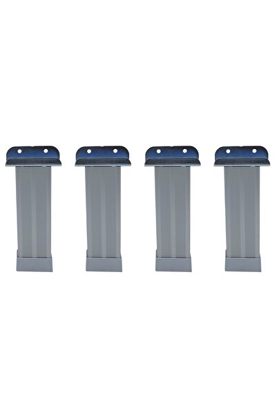 Yapıkan 4 Ad 18mm Sunta Mdf Geçme U Alüminyum Ayak 15cm - Ayarlı Suntaya Geçm...