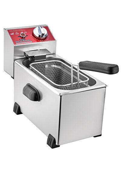 Galleyz Elektrikli Büfe Türü Sanayi Tipi  Kapaklı Fritöz 3 Lt.