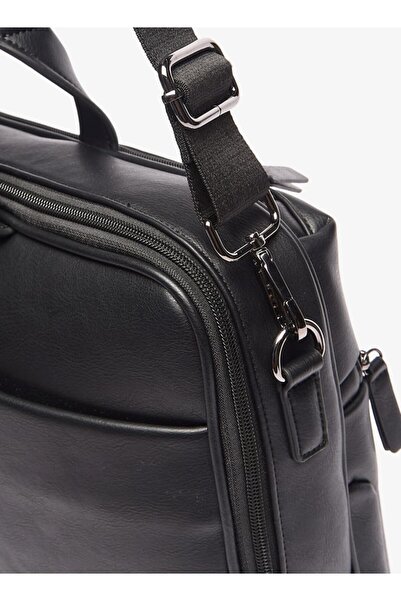 LBL by Shoexpress Solid Laptop Bag With Zip Closure and Detachable Strap - W 24 x H 29 x D 7.5 cm