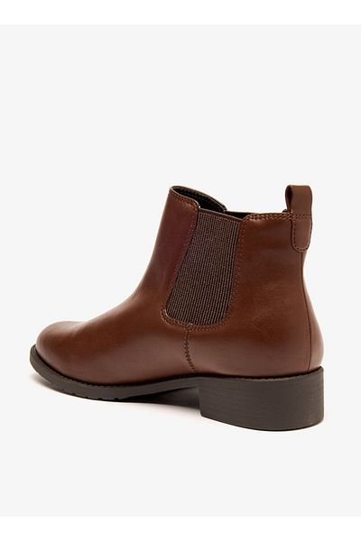 Celeste Women's Slip-On Ankle Boots with Block Heels and Pull Tabs