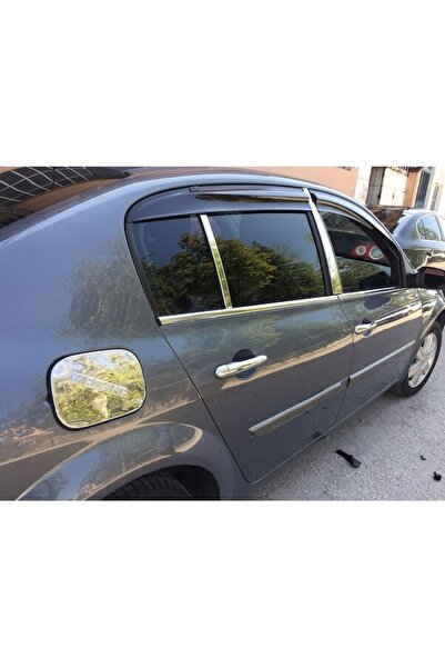 Alfa Otomotiv Renault Megane 2 Krom Kapı Direği 2003 - 2008 Arası 4 Parça P. ...