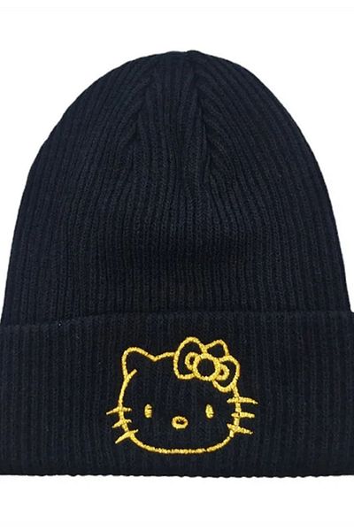 Köstebek Hello Kitty Yellow and Black Beret