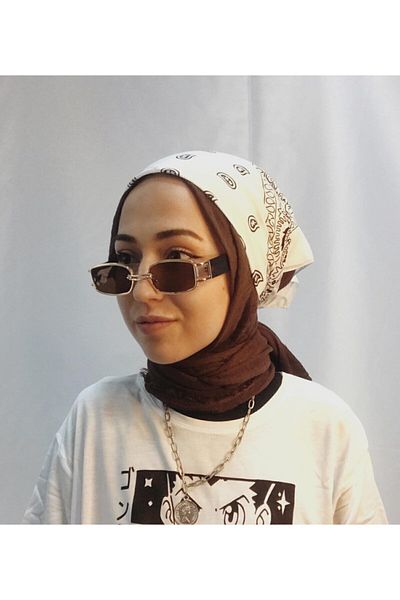 Redboxbutik Colorful Bandanas White