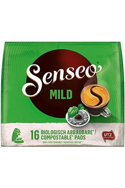 senseo kahve Senseo Mild 16 Biodegradable Compostable Pads