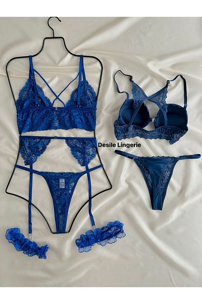 DESİLE Set de zestre sexy de 7 piese bleumarin pentru sezonul nou