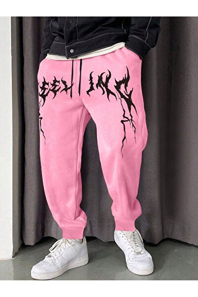 lolyme Nar Çiçeği Kışlık Içi Polarlı Eşofman Altı