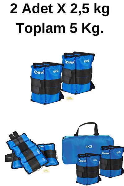 welcomein Cosfer Hand and Foot Weight with Carrying Bag Fitness Cardio Conditioning Physical Therapy