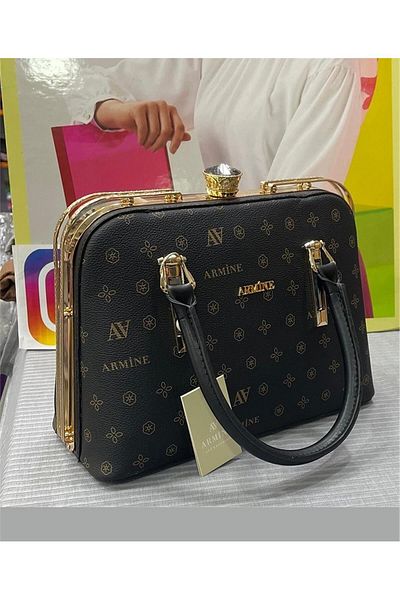 Armine Black Printed 339 Bag