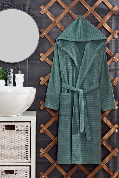 Casnack Μπουρνούζι Quina Green Hooded Oversize