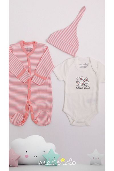 Messido 100% Cotton Newborn Set of 3