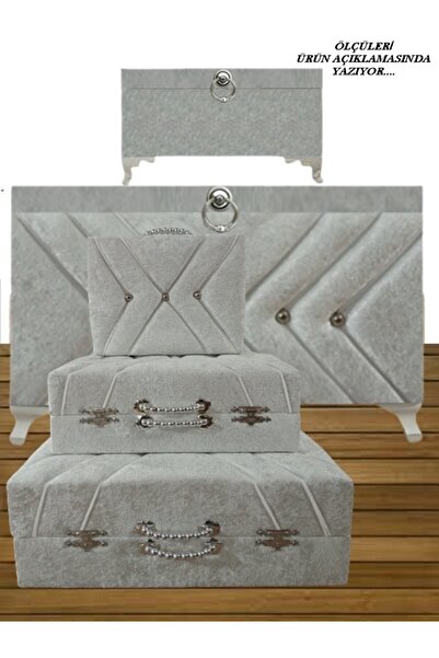 Hasret Çeyiz Çeyiz Sandık Damat Nişan Bohça Çanta Bavul Gelin Sandığı 5li 0572