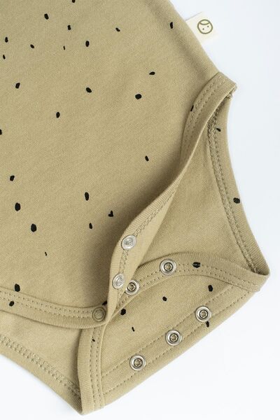 Little Gusto Adjustable Snap Athlete Cosmos Khaki Organic Cotton