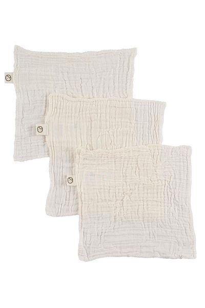 Little Gusto 3-Piece Muslin Mouth Diapers Newborn Beige Organic Cotton