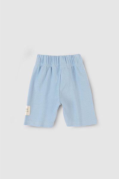 Little Gusto Short Corded Tights Blue Organic Cotton