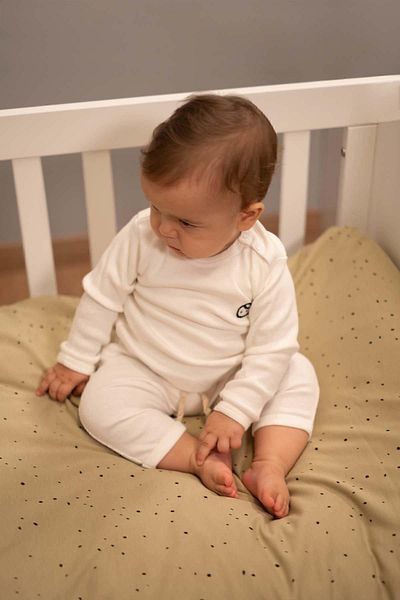 Little Gusto Camisole Set Baby White Organic Cotton