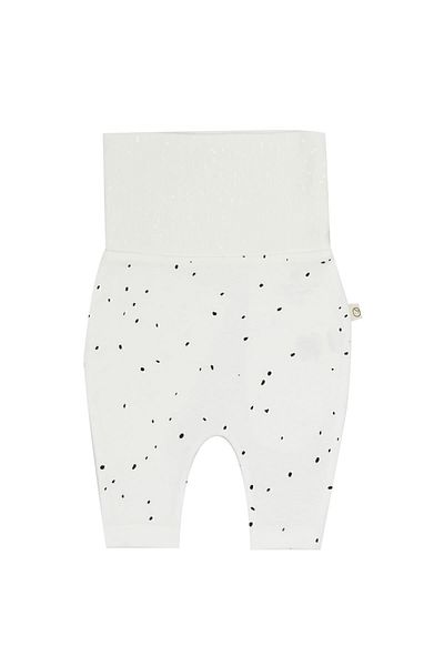 Little Gusto High Waist Trousers Baby Cosmos White Organic Cotton