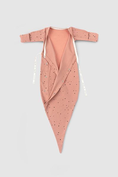 Little Gusto Tie-Up Sleeping Bag Newborn Cosmos Pink Organic Cotton