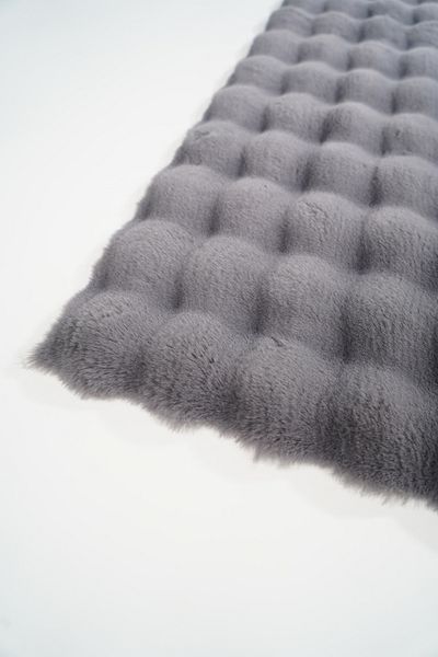 Prizma Smoked Non-Slip Bubble Single Washable Bathroom Rug - Mat (75X110)