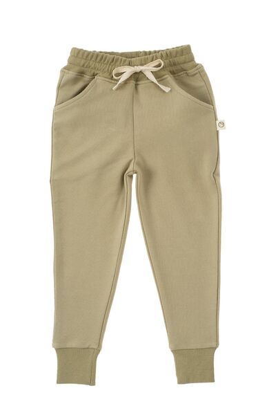 Little Gusto Eşofman Altı Çocuk Haki Organik Pamuk