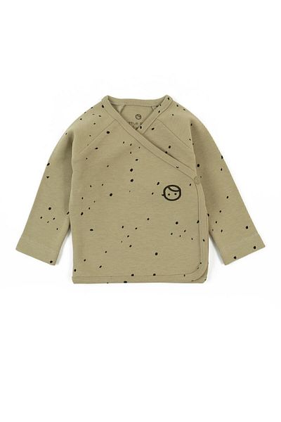 Little Gusto Outer Bodysuit Newborn Cosmos Khaki Organic Cotton