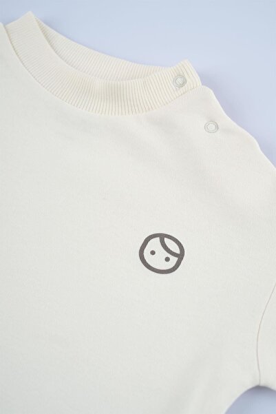 Little Gusto Organic Cotton Baby Set Ecru