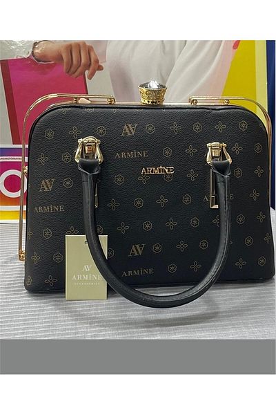 Armine Black Printed 339 Bag