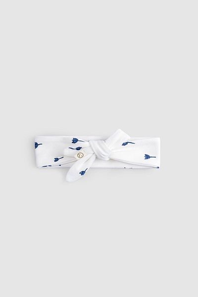 Little Gusto Navy Blue Organic Cotton Hair Band
