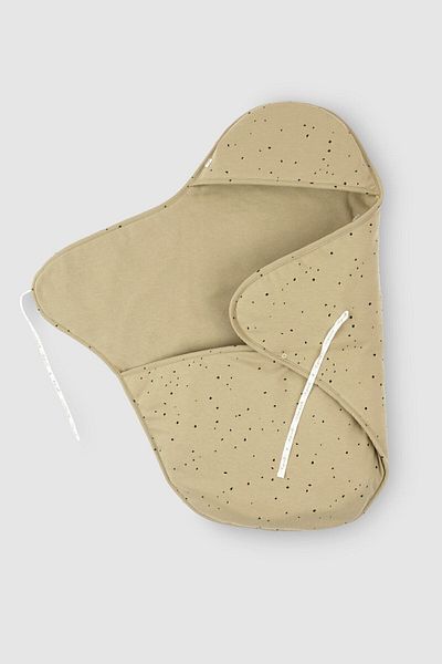 Little Gusto Hospital Exit Swaddle Newborn Cosmos Khaki Organic Cotton