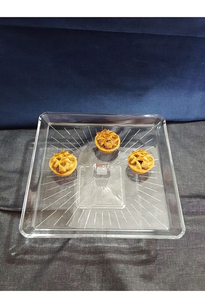 Paşabahçe Madlen Square Footed Serving Plate