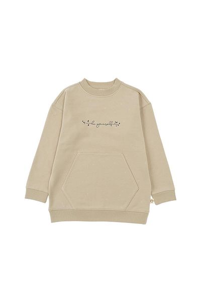 Little Gusto Sweat Kids Beige Organic Cotton