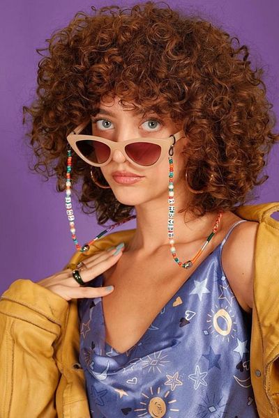 Happy-Nes Just Beachy - Beaded Glasses Strap with Pearl Detail