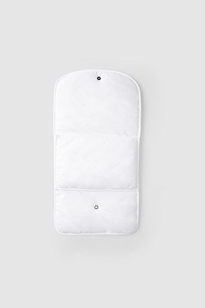 Little Gusto Quilted Pocket Bottom Opening Cushion Bag White