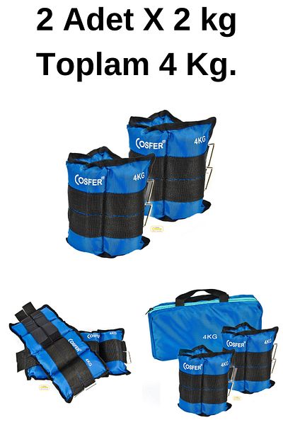 welcomein Cosfer Hand and Foot Weight with Carrying Bag Fitness Cardio Conditioning Physical Therapy