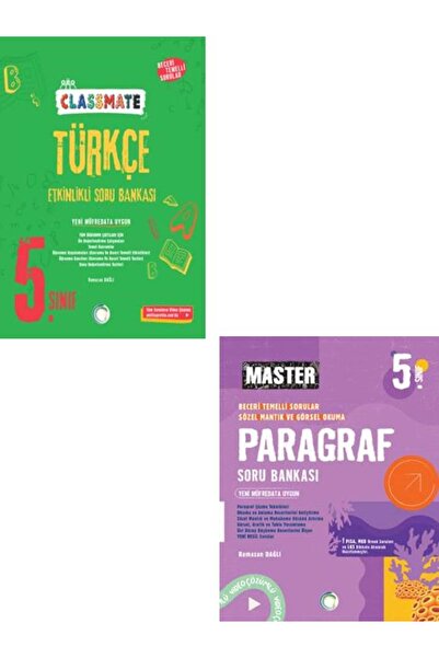 Okyanus Yayınları 5. Sınıf Classmate Türkçe Soru Bankası + Master Setiri Para...