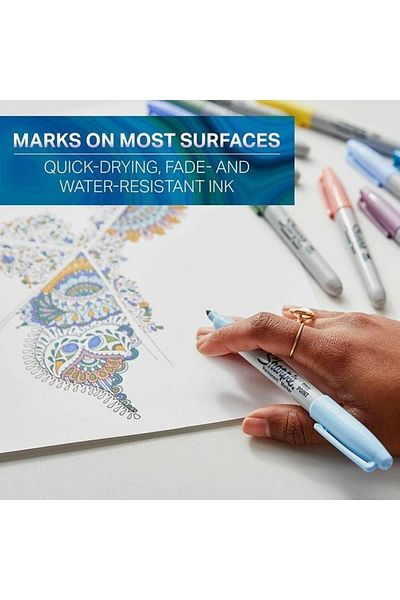 Sharpie Fine Permanent Marker Mystic Gems 12 Pack Bls
