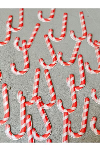 Meyofficial Christmas Candy Cane Gift Package Decoration Card