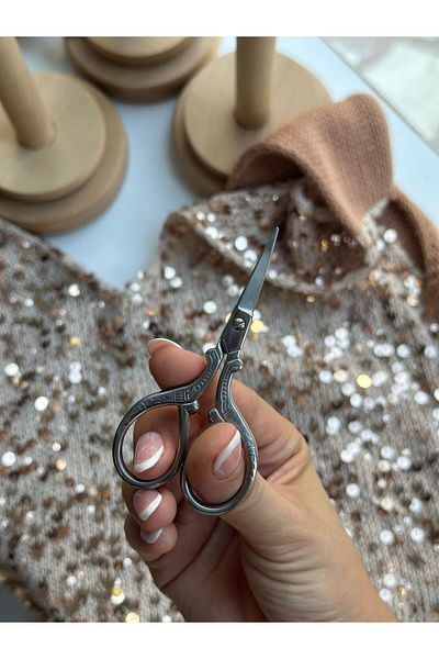 XINYI Ethnic Shaped Silver Scissors