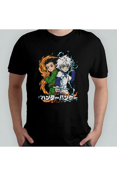 Pixxa Μπλουζάκι Hunter X Hunter Killua Gon Crew Neck 100% βαμβακερό - 1