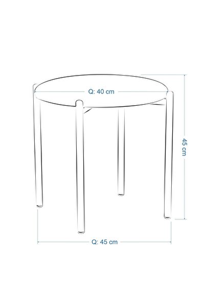 VİLİNZE Nil Beyaz Metal Ayak Deri Istiflenebilir Mutfak-balkon Taburesi (6 ADET)