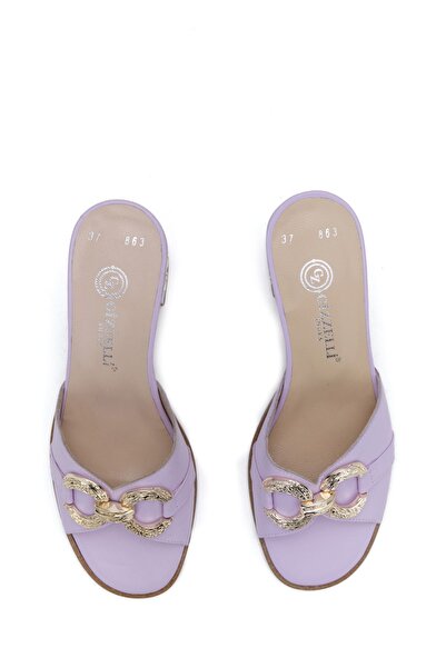 Gizzelli shoes Topuklu Deri Terlik