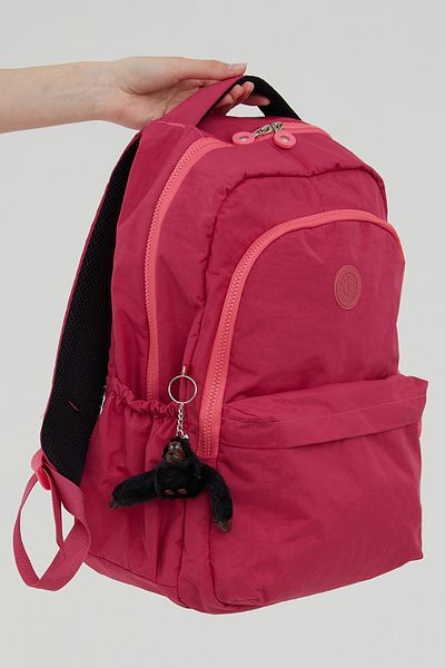 Rosso Collina Unisex Crinkle αδιάβροχο ύφασμα μεγάλου μεγέθους Σχολικό σακίδιο ταξιδιού πολλαπλών τμημάτων Rosso Collina Pink