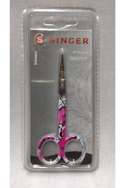 SİNGER مقص تطريز منقوش بطرف منحني